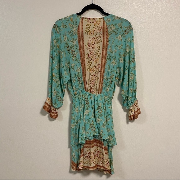 Umgee Floral Print Layered Mini Dress Size Small - Picture 11 of 17